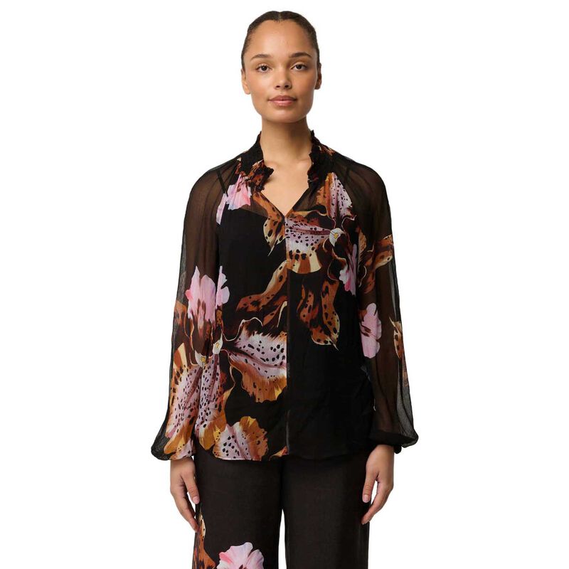 OnceWas Maris Sheer Chiffon Blouse image number 0